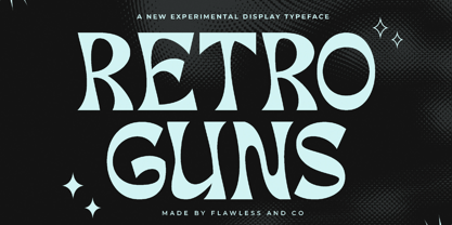 Retro Guns Font Poster 1