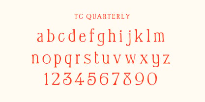 TC Quarterly Font Poster 5