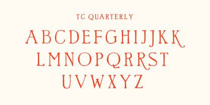 TC Quarterly Font Poster 4