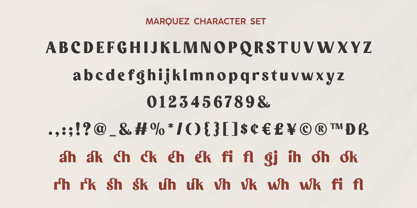 Marquez Font Poster 6