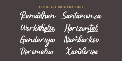 Srenada Font Poster 5