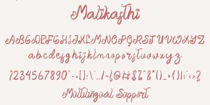 Malikasthi Font Poster 5