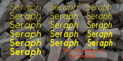 San Seraph Font Poster 2