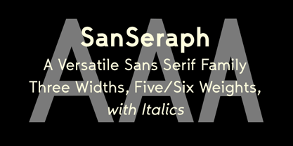 San Seraph Font Poster 1