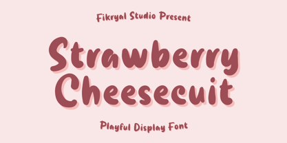 Strawberry Cheesecuit Font Poster 1