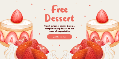 Strawberry Cheesecuit Font Poster 5