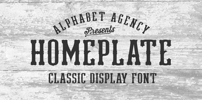 Homeplate Font Poster 1