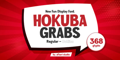 Hokuba Grabs Font Poster 1