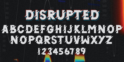 Disruption Sans Police Poster 5