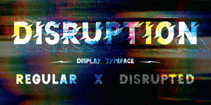 Disruption Sans Police Poster 1