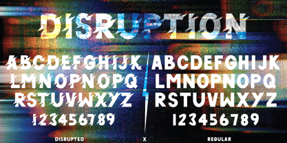 Disruption Sans Font Poster 3