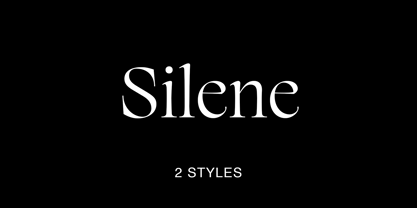 Silene Font Poster 1