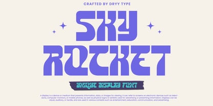 Sky Rocket Font Poster 1