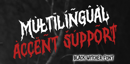 Black Witcher Font Poster 10