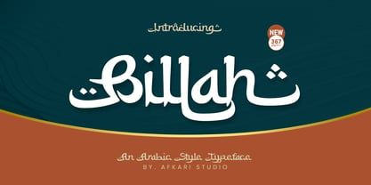 Billah Arabic Style Fuente Póster 1