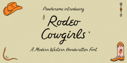 Rodeo Cowgirls Font Poster 1