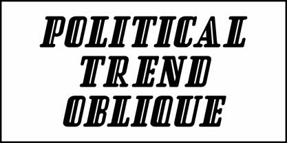 Political Trend JNL Font Poster 4