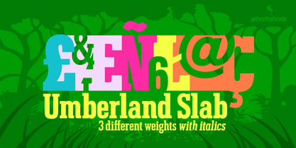 Umberland Slab Font Poster 1