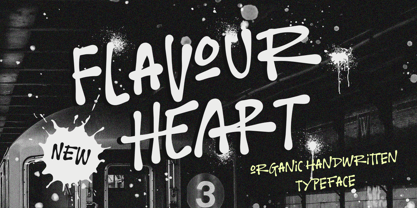 Flavour Heart Font Poster 1
