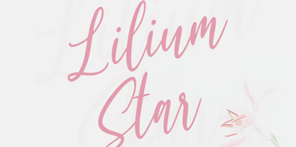 Lilium Star Font Poster 1