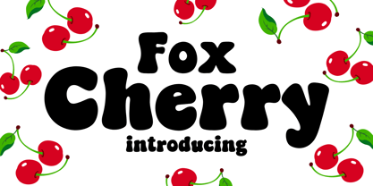 Fox Cherry Fuente Póster 1