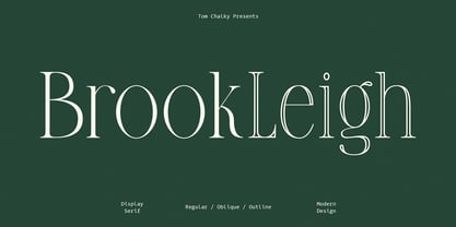 TC Brookleigh Font Poster 1