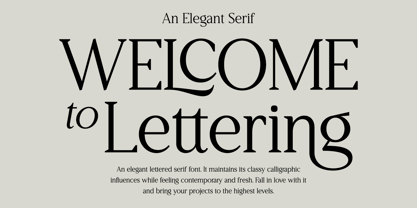 Welcome to Lettering Font Poster 1