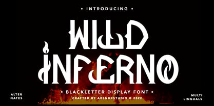 Wild Inferno Font Poster 1