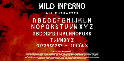 Wild Inferno Font Poster 8