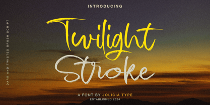 Twilight Stroke Font Poster 1