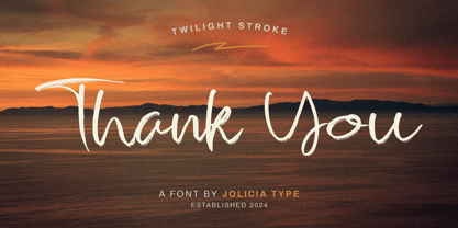 Twilight Stroke Font Poster 10