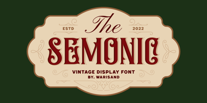 Semonic Font Poster 1
