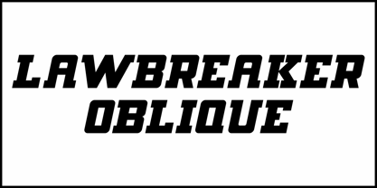 Lawbreaker JNL Font Poster 4