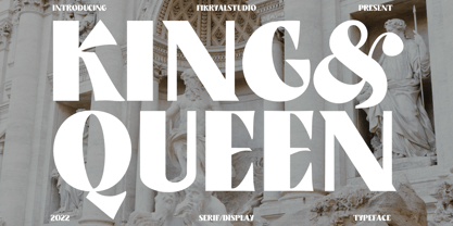 King & Queen Font Poster 1