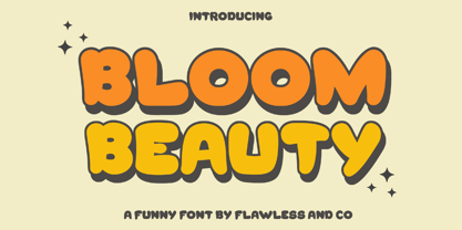 Bloom Beauty Font Poster 1