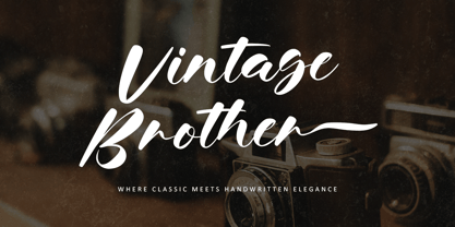 Vintage Brother Font Poster 1