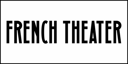 French Theater JNL Font Poster 2