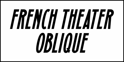 French Theater JNL Font Poster 4