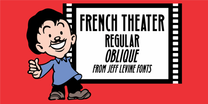 French Theater JNL Font Poster 1