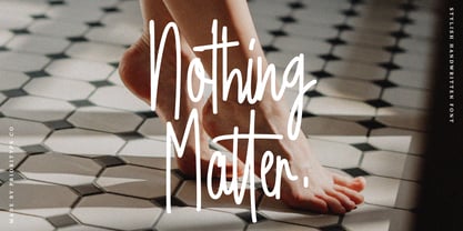 Nothing Matter Font Poster 1