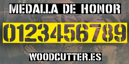 Medalla de Honor Font Poster 6