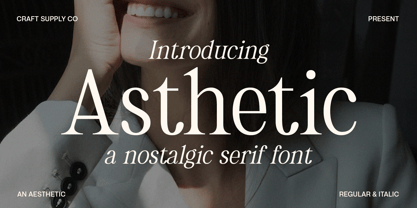 Asthetic Font Poster 1