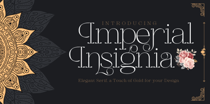 Imperial Insignia Font Poster 1