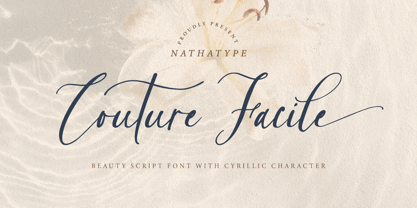 Couture Facile Font Poster 1