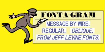 Message by Wire JNL Font Poster 1