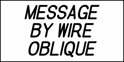 Message by Wire JNL Font Poster 4