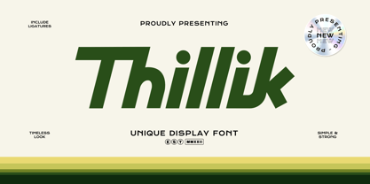 Thillik Font Poster 1