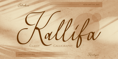 Kallifa Font Poster 1
