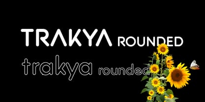 Trakya Rounded Font Poster 2