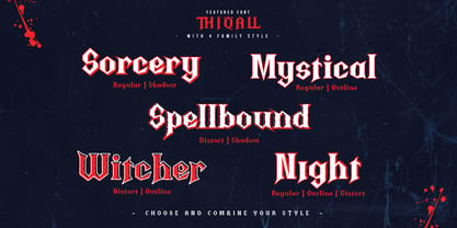 Thiqall Font Poster 2